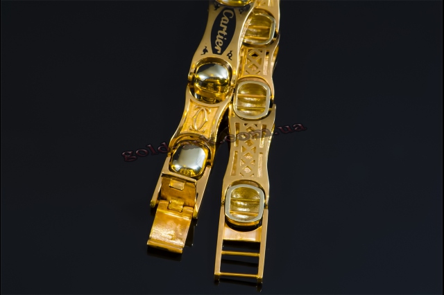 Мужской браслет золото Cartier