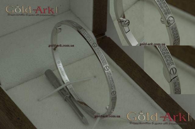 Браслет Cartier Love  з діамантами