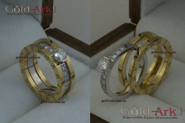 Кольцо булгари с бриллиантами