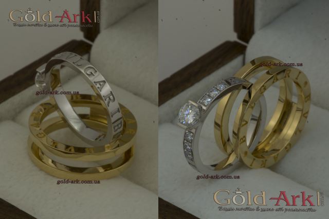 Кольцо булгари с бриллиантами