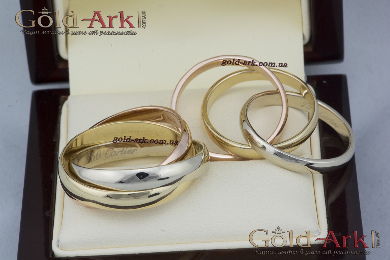 Современный обручальные кольца Cartier trinity. Изготовление ювелирных ...