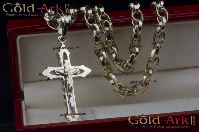 Крест нательный золото 585