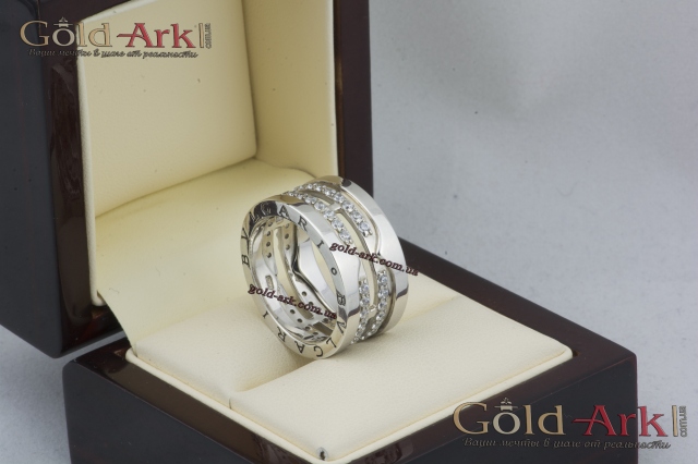 Каблучка BVLGARI біле золото