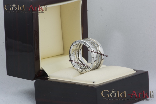 Каблучка BVLGARI біле золото