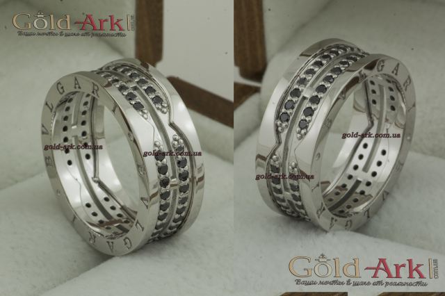Каблучка BVLGARI біле золото