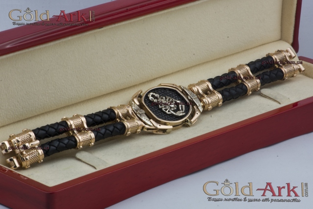 Купить эксклюзивный мужской браслет из золота. Современные браслеты сэмалью под заказ из золота. Изготовление ювелирных изделий - Gold-Ark