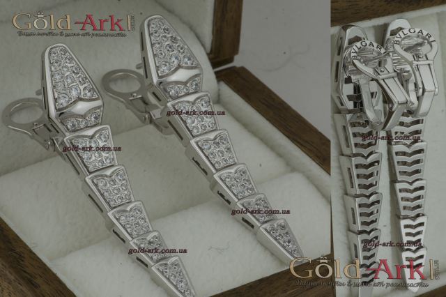 Серьги BVLGARI змея