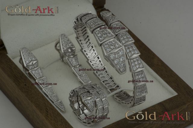 Браслет змея в стиле  BVLGARI