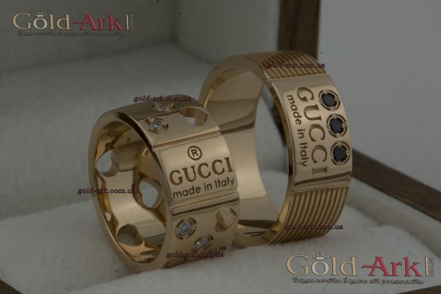 Широкие обручальные кольца Gucci