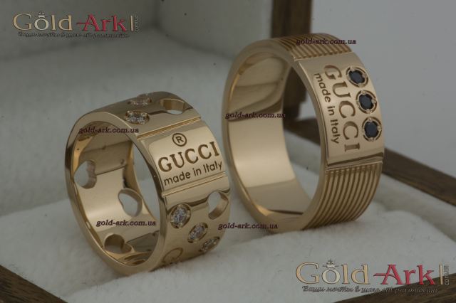 Широкие обручальные кольца Gucci