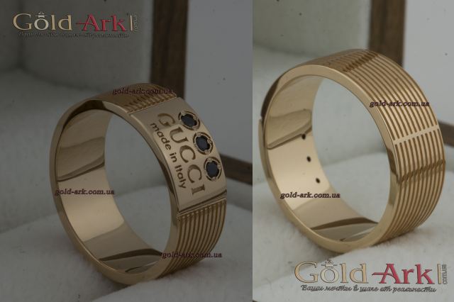 Широкое мужское кольцо GUCCI