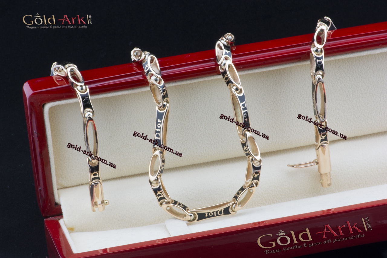 Эксклюзивная мужская цепочка Dior 515.70 с эмалью. Изготовление ...