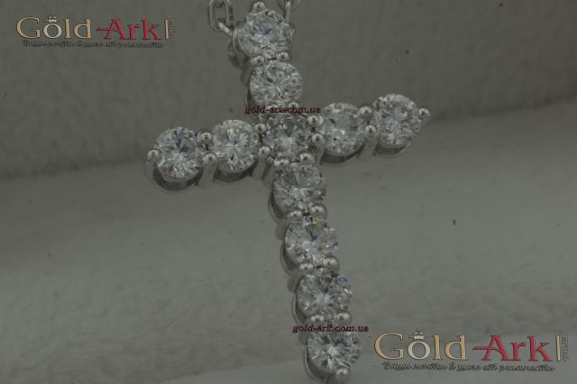 Крестик с бриллиантами Тифани